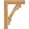 Ekena Millwork Merced Block Rough Sawn Bracket, Western Red Cedar, 6"W x 32"D x 44"H BKT06X32X44MRC05RWR - alternate 2
